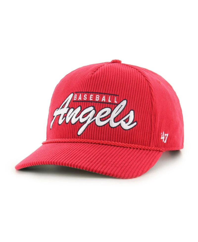 '47 Brand Men's Red Los Angeles Angels Corduroy Hitch Adjustable Hat