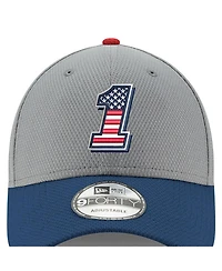New Era Men's Gray/Navy Ross Chastain Salute 9FORTY Adjustable Hat