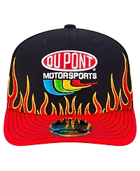 New Era Men's Black/Scarlet Jeff Gordon DuPont Flames 9SEVENTY Stretch-snap Hat