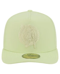New Era Men's Green Boston Celtics Colorpack A-Frame Pinch Front 59FIFTY Fitted Hat