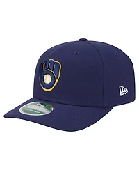 New Era Men's Navy Milwaukee Brewers Player Replica 9SEVENTY Adjustable Hat