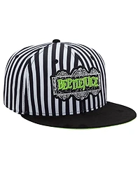 New Era Men's Black Beetlejuice Green Piping 9FORTY Adjustable Hat