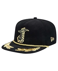 New Era Men's Black Jacksonville Jaguars City Originals Corduroy Skipper Golfer Snapback Hat
