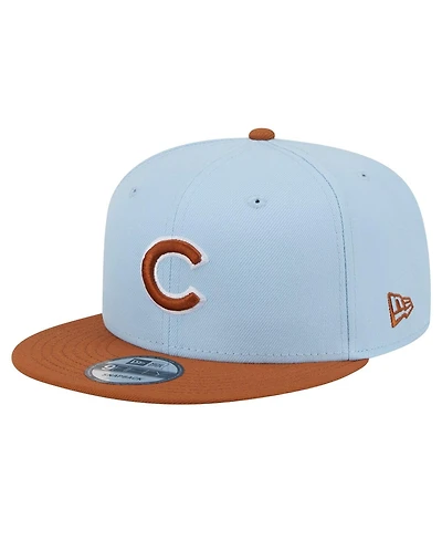 New Era Men's Light Blue Chicago Cubs Spring Color Two-Tone 9FIFTY Snapback Hat