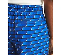 Nautica Men's Printed Drawstring Quick Dry 6" Swim Trunks