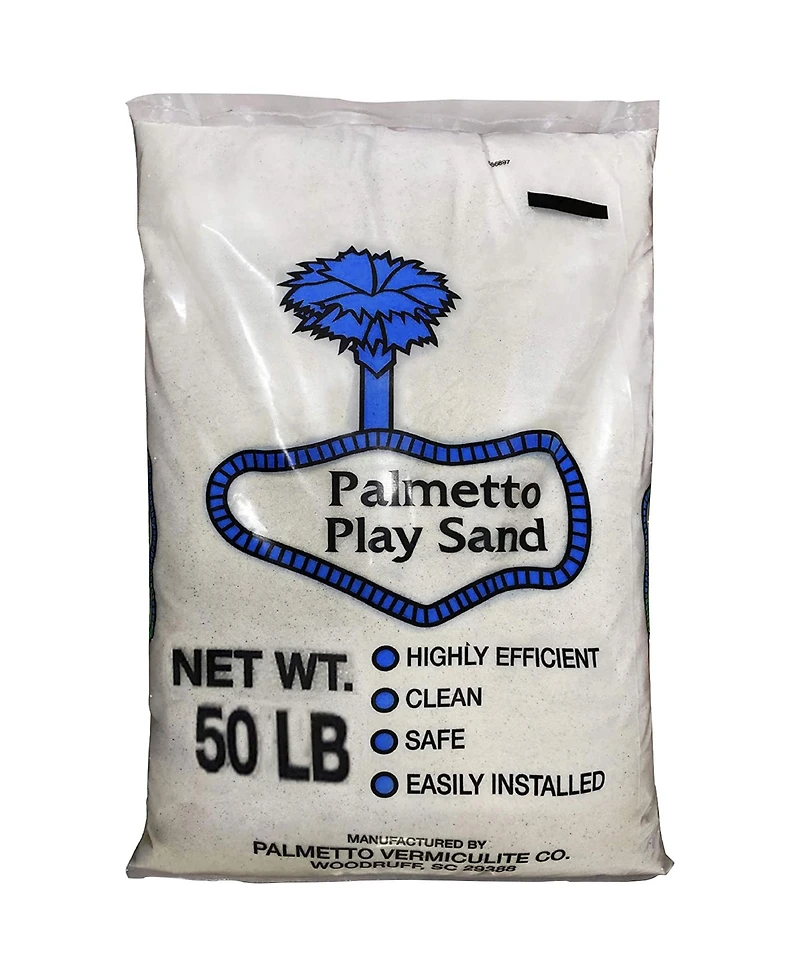 Palmetto Natural Play Sand for Sand Box & Play Areas, 50 Pounds, Creme (4 Pack)