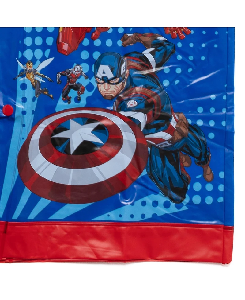 Avengers Boys Marvel Waterproof Hooded Rain Jacket Coat