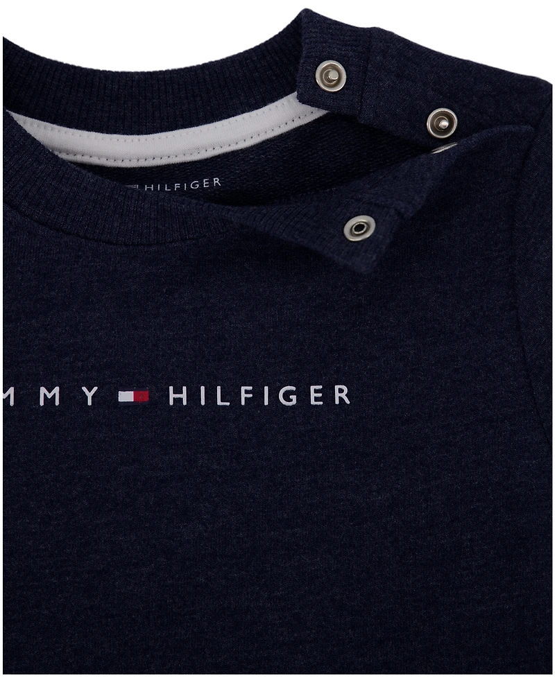 Tommy Hilfiger Baby Boys 2-Piece French Terry Top and Shorts Set