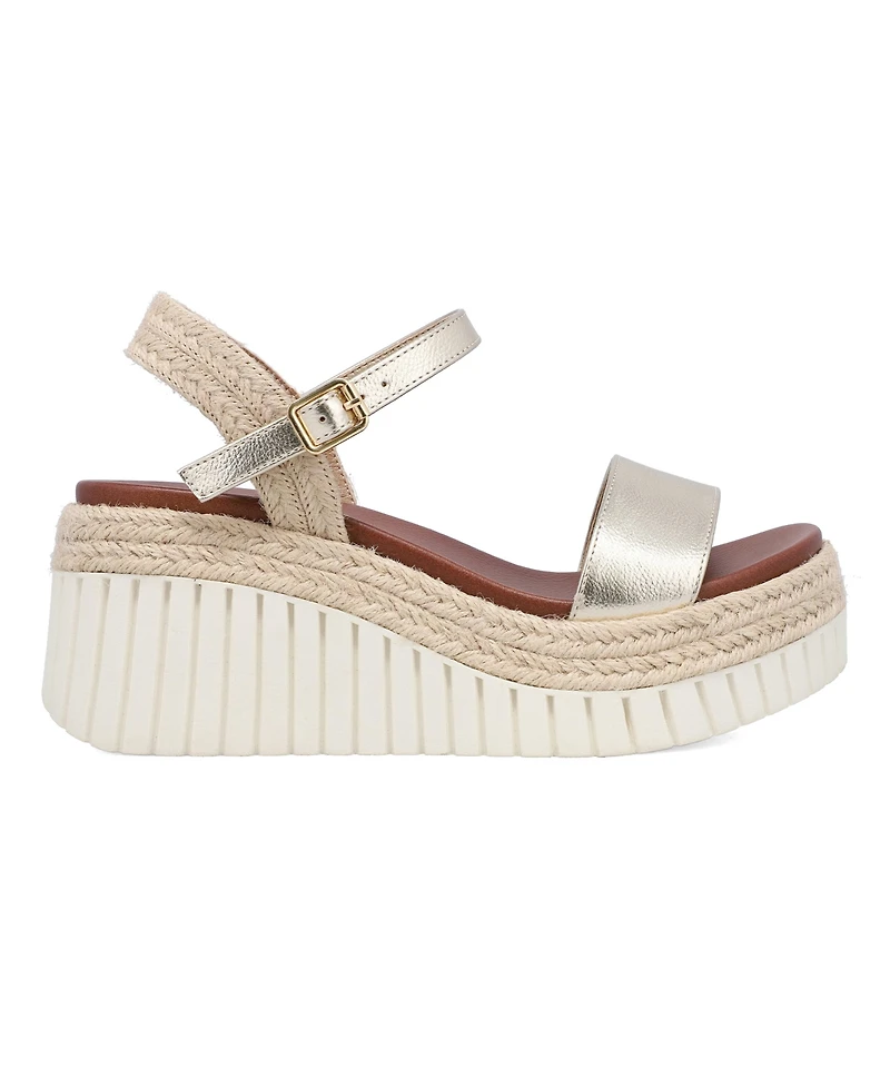 Mia Women's Yanis Round Toe Wedge Sandals