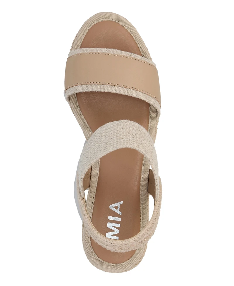 Mia Women's Bayle Round Toe Wedge Sandals
