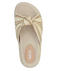 Mia Women's Giade Raffia Slip-On Sandals