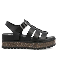 Mia Women's Kaja Fisherman Round Toe Sandals