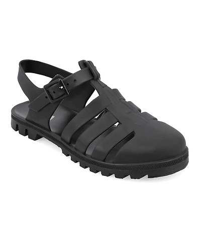 Mia Women's Jelly Fisherman Round Toe Sandals