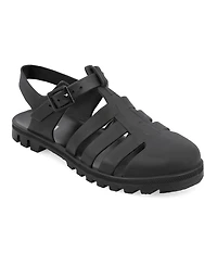 Mia Women's Jelly Fisherman Round Toe Sandals