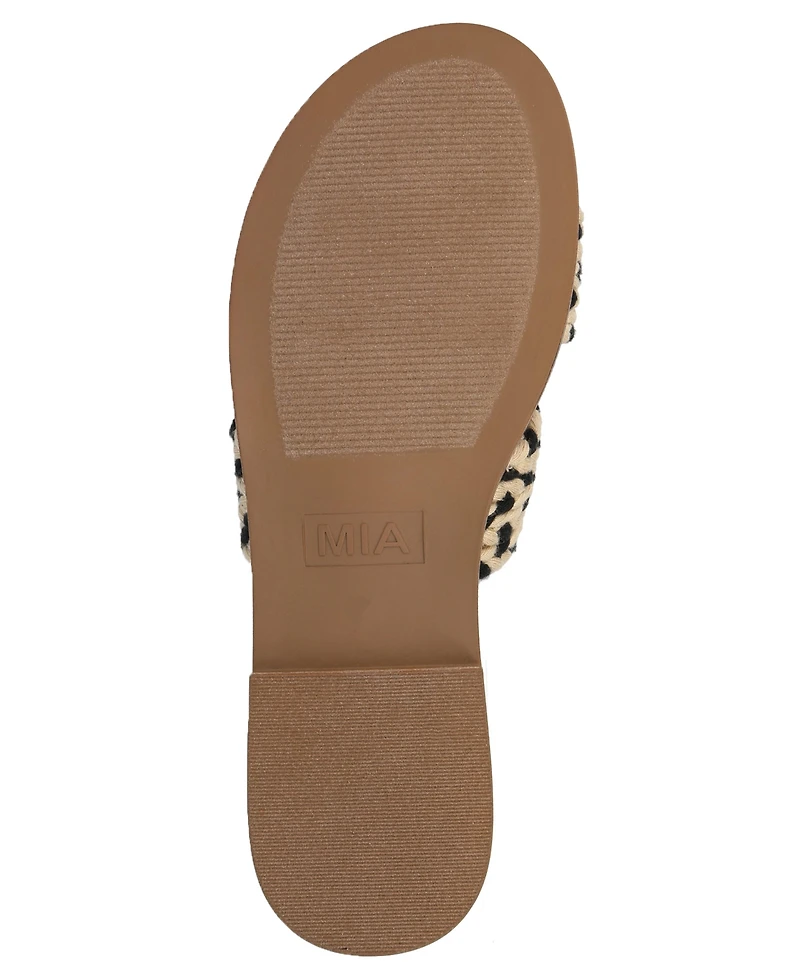 Mia Women's Poet Round Toe Flat Sandals