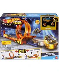 Hot Wheels Monster Trucks Loop-And-Flip Trophy Challenge Playset