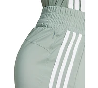 adidas Women's Pacer 3-Stripes High-Rise Woven Training Shorts