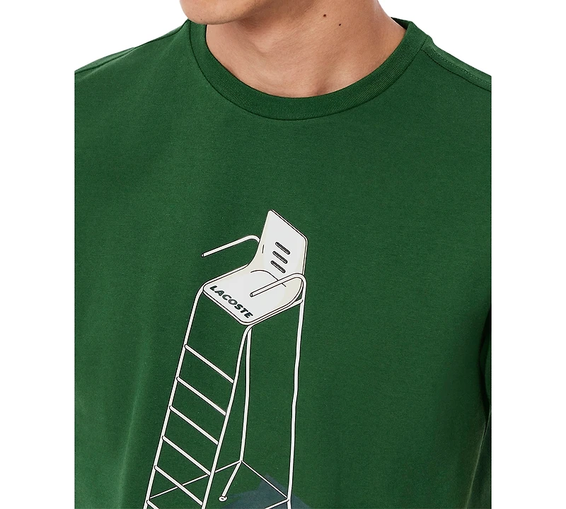 Lacoste Men's Short Sleeve Performance Tennis Graphic T-Shirt - S30