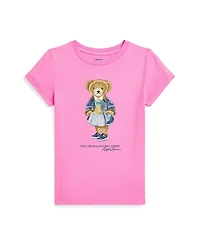 Polo Ralph Lauren Toddler and Little Girls Polo Bear Jersey T-Shirt