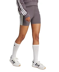 adidas Women's Essentials 3-Stripe High-Rise Bike Shorts
