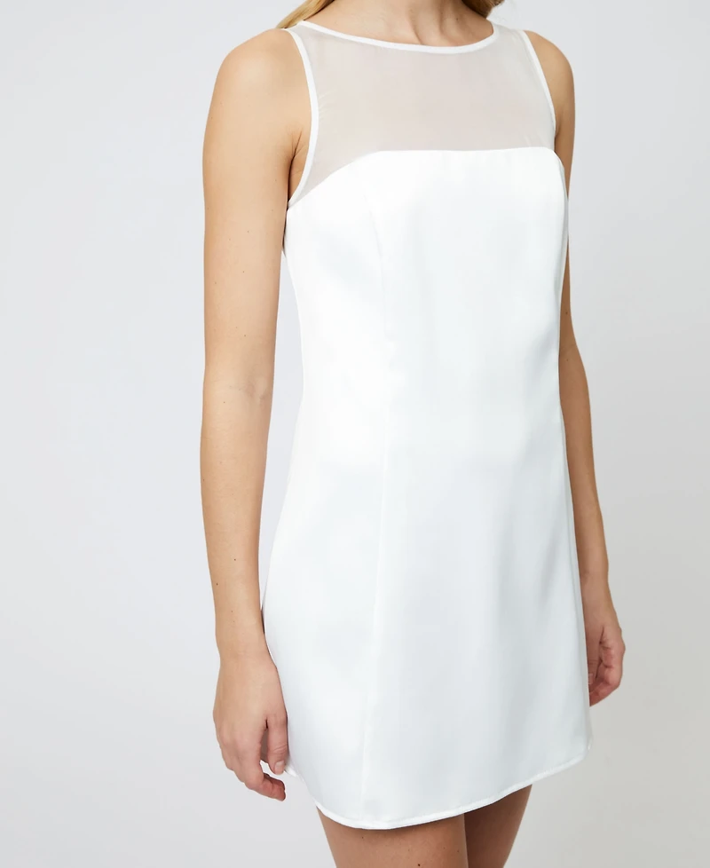 French Connection Women's Carey Boat-Neck Satin Dress