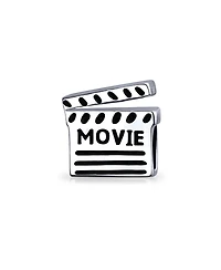 Bling Jewelry Theater Lover Clapboard Charm Bead European Bracelet in Sterling Silver