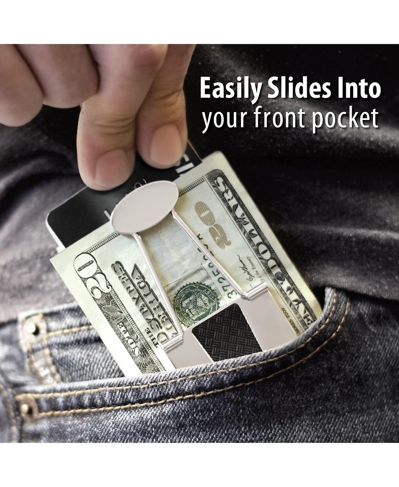 Speidel Bill Binder - Money Clip & Credit Card Holder Brushed