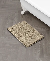 Laura Ashley Astor Chenille Bath Mat, 17" x 24"