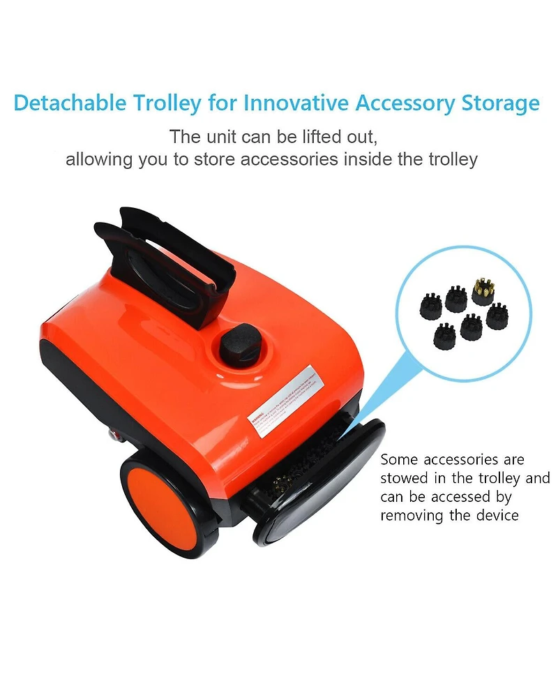 Heavy Duty Household Multipurpose Steam Cleaner with 18 Accessories