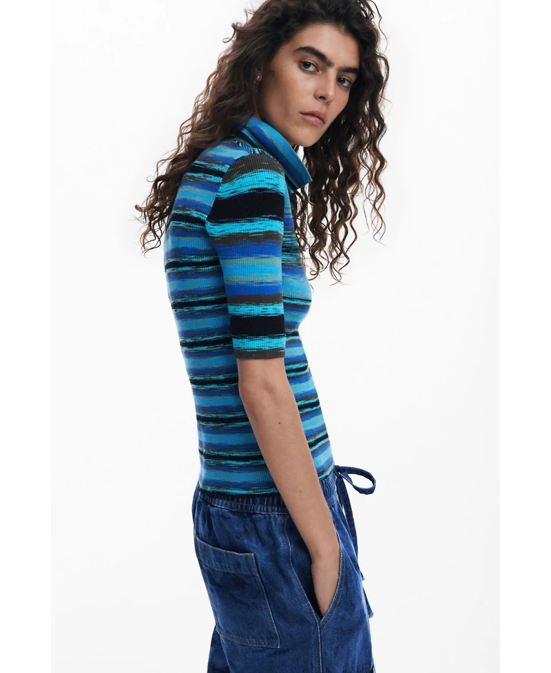 Desigual Women's Striped knit T-shirt