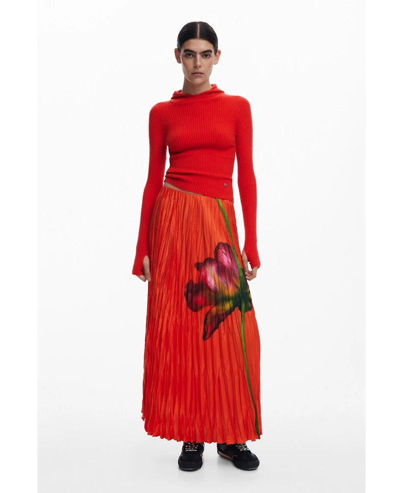 Desigual Women's Floral texture skirt