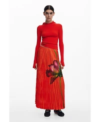 Desigual Women's Floral texture skirt