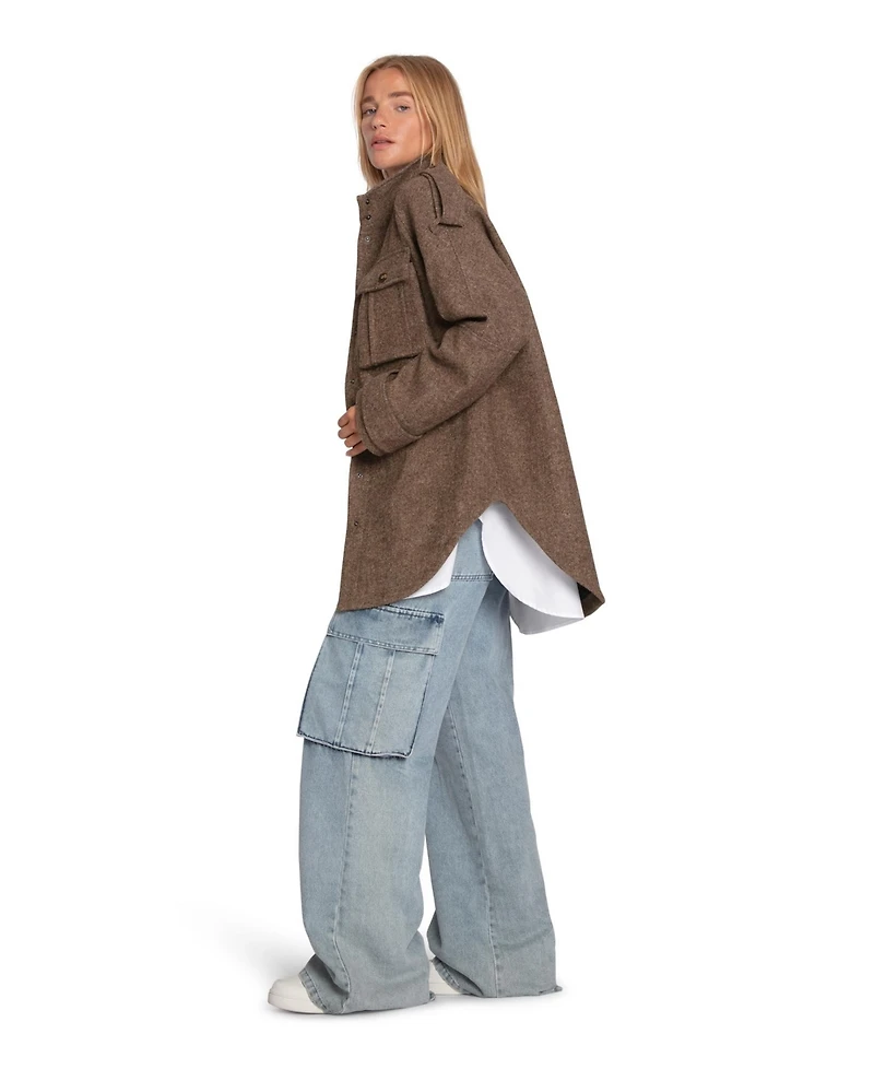 Belle & Bloom Women's All My Love Wool Overshirt