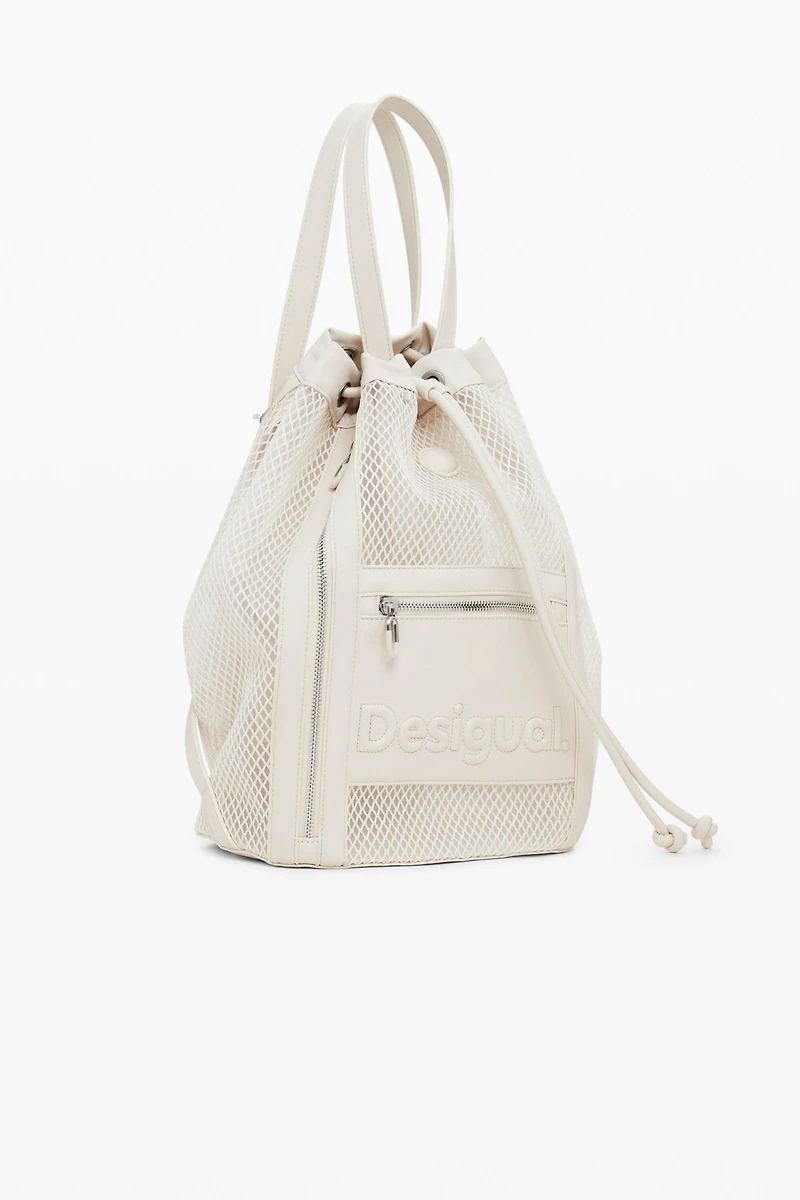 Desigual Women's Medium mesh drawstring backpack
