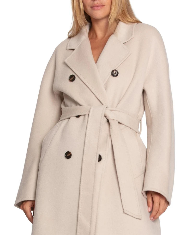 Belle & Bloom Women's Real Love Double Breasted Maxi Coat