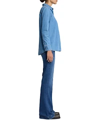 7 For All Mankind Women's Cotton Chambray Shirt