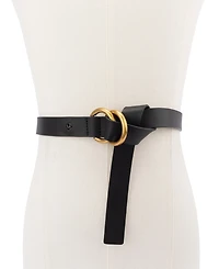 Michael Kors 25mm Double Ring Leather Belt