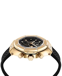 Philipp Plein Men's Chronograph Royal Black Silicone Strap Watch 46mm