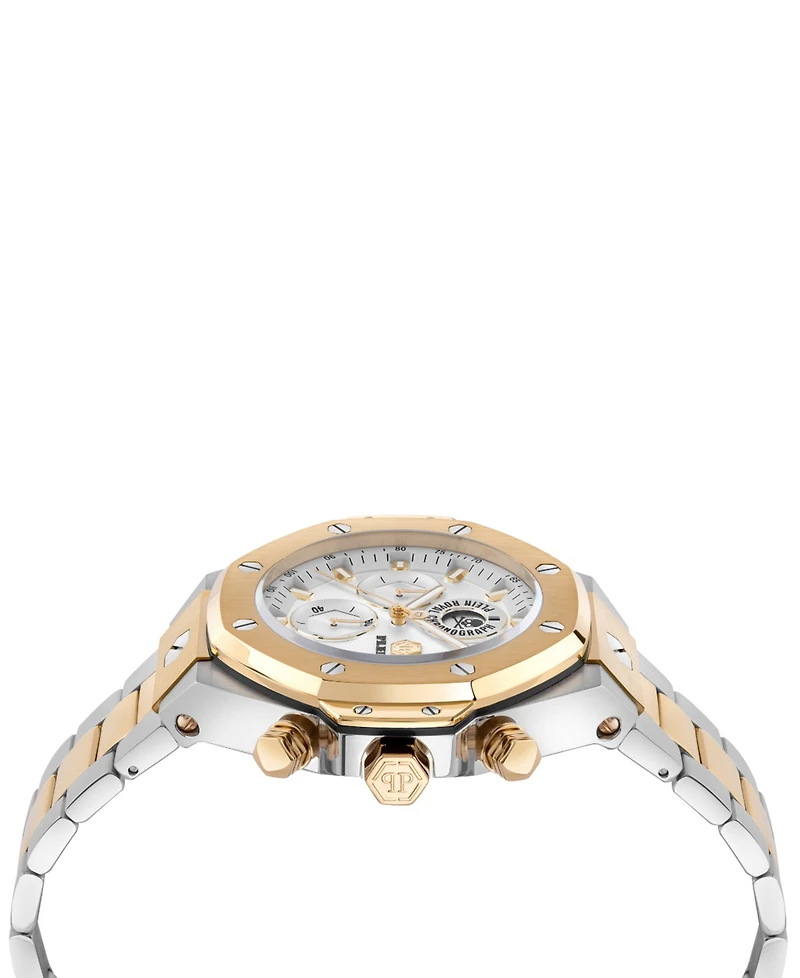 Philipp Plein Men's Chronograph Royal Two-Tone Bracelet Watch 46mm