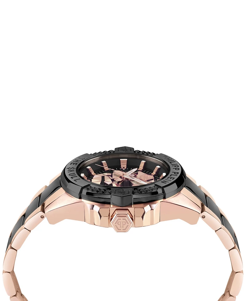 Philipp Plein Men's The Skull Two-Tone Bracelet Watch 44mm