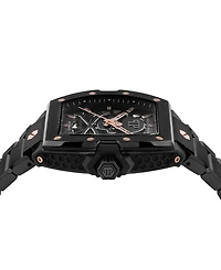 Philipp Plein Men's Automatic The Skeleton 2.0 Black Ion Plated Bracelet Watch 44mm