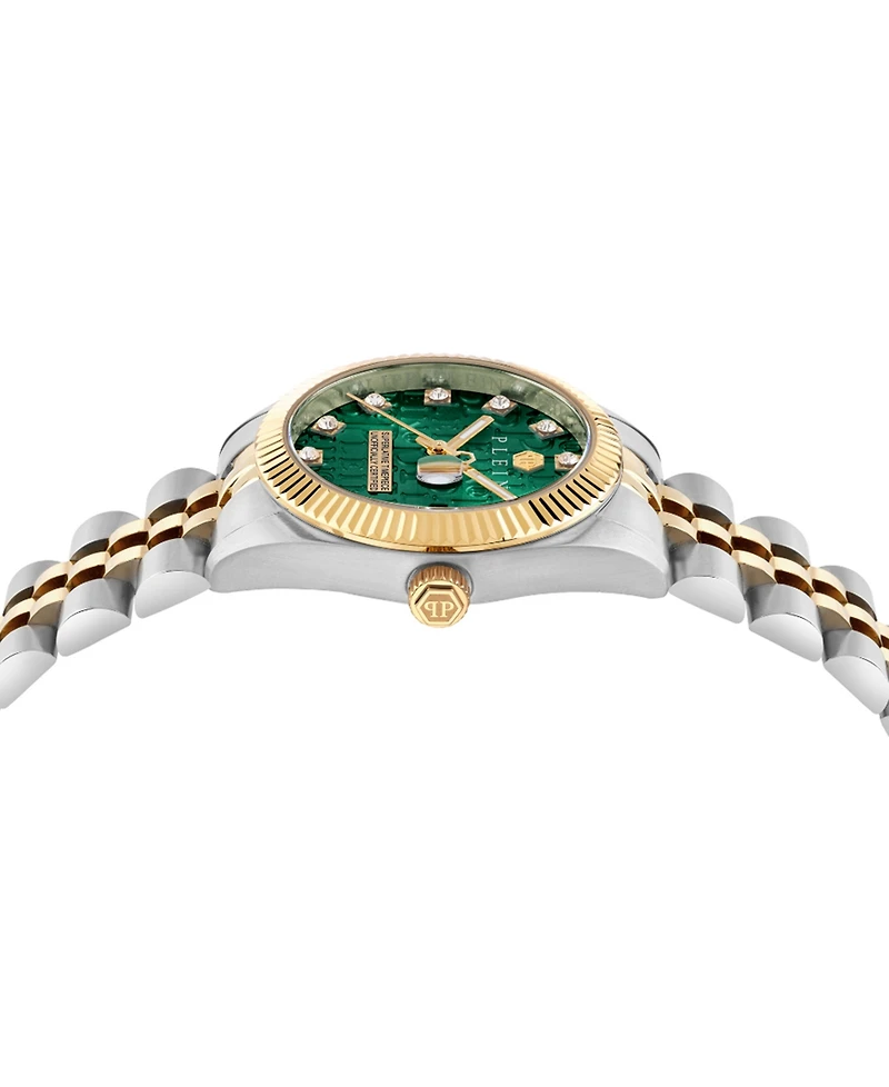 Philipp Plein Women's Date Superlative Two-Tone Stainless Steel Bracelet Watch 28mm