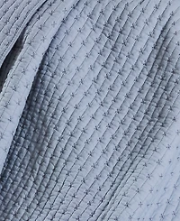 Levtex Cross Stitch Reversible Quilted Throw, 50" x 60"