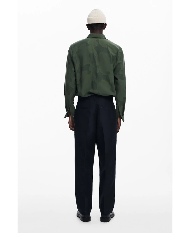 Desigual Men's Pleated trousers with contrasts