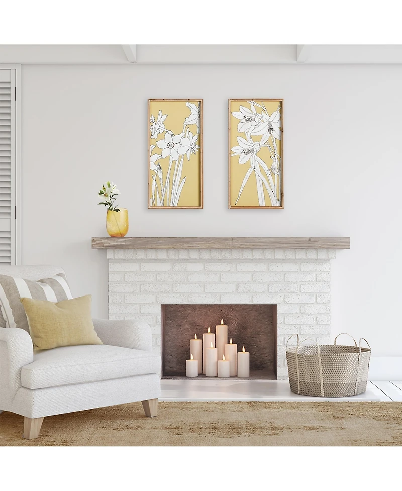 Flowering Amaryllis Prints, Set Of 2