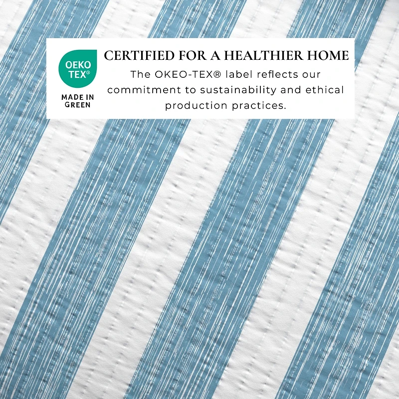 Linery & Co. Stripes & Anchors Microfiber Quilt Set With Shams
