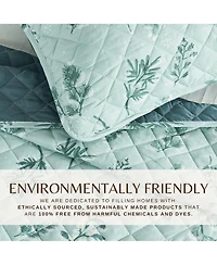 Reversible Microfiber Winter-Printed Quilt Set with Shams