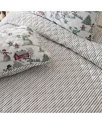 Linery & Co. Holiday Printed Microfiber Quilt Set with Shams