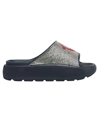 True Religion Ladies Stallion Rhinestone Logo Sandal