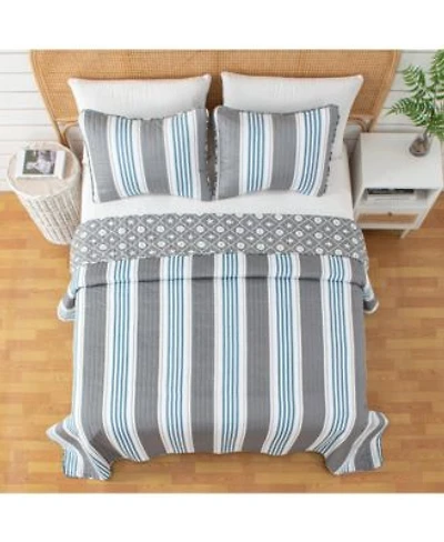 Linery Co. Coastal Microfiber Quilt Set With Shams
